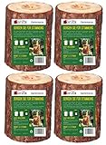 Moritz 4X Schwedenfeuer Baumfackel inkl. Anzünddocht Finnenfackel Gartenfackel...