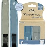 kda Mückenschutzarmbänder Uni DUO für Erwachsene - 2 Armbänder und 4...