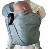 Minimonkey - Babytrage Mini Sling grün für Neugeborene ab der Geburt (0-2...