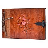 ZEEYUAN Fotoalbum zum Selbstgestalten 80 Seiten 29x19cm Hochzeit Gästebuch...