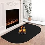 Feuerfeste Kaminmatte, Feuerfeste Unterlage, Funkenschutzplatte für Kaminofen,...