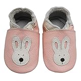 Bemesu Baby Krabbelschuhe Lauflernschuhe Lederpuschen Kinder Hausschuhe aus...