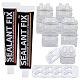 VQBKHO 50 Stück Klebehaken Katzennetz Balkon Set,mit 2x40ml Montagekleber extra...