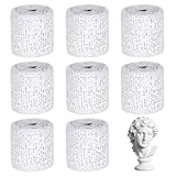 Hauojaus 8 Rollen Gipsbinden zum Basteln, Gipsbinde 5cm x 2,7m (1.97inch x...
