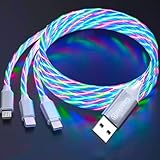 3 in 1 Ladekabel, schnelles Aufladen, beleuchtetes LED-Ladegerät für mehrere...
