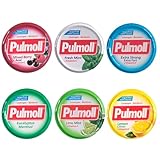 6 x 45g PULMOLL MIX Collection (Sugar Free) with Gift from Dekond