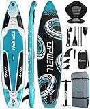 UPWELL 335x81x15cm Aufblasbares Stand Up Paddling Board mit Sitz, SUP Board...