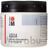 Marabu 11350075000 - Farbloser aqua Klarlack, transparent 500 ml Dose,...