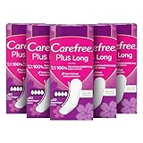 CAREFREE Slipeinlagen Plus Long ohne Duft (5 x 40 Stück), super saugstark, um...