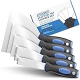 EFFEKTWERK Profi Spachtel Set - 5tlg Spachtel aus rostfreiem Edelstahl - 2x...