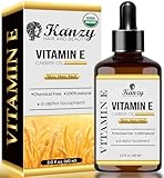Kanzy Vitamin E Öl Bio Tropfen für Kosmetik 60ml 100% Natürliches...