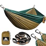 NATUREFUN Ultraleichte Reise Camping Hängematte | 300kg Tragkraft (300 x 200...
