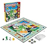 Monopoly Junior Game, Monopoly Board Game for Kids, Family Game for 2-4 Players