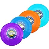 com-four® 4X Frisbee für Kinder und Erwachsene - Wurfscheibe auch für Hunde -...