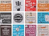 ootb Getränkeuntersetzer Bierdeckel Untersetzer Glasuntersetzer mit Sprüchen &...