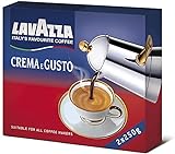 Lavazza Kaffee Crema E Gusto, gemahlen, geeignet für Mokka Herdkanne, 4er Pack,...