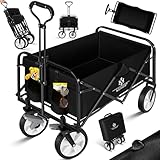 KESSER® Bollerwagen faltbar Handwagen Transportkarre Gerätewagen | inkl. 2...