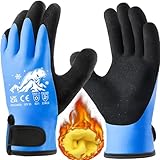 PROGANDA 100% Waaserdichte Arbeitshandschuhe für Herren und Damen, Fleece Liner...