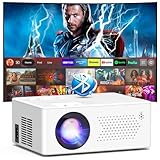 Puxinat Beamer, Mini Beamer Bluetooth5.2 Full HD 1080P Tragbarer...