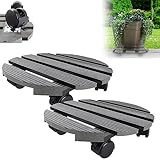 XMTECH 2x WPC-Pflanzenroller Witterungsbestaendig 100 kg Tragkraft,...