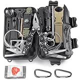 Graxury 14 in 1 Survival Kit Mehrzweck-Survival-Kit, Erste-Hilfe-Set für...