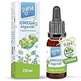 Omega 3 Tropfen für Kinder - ab 4 Jahren - 100% Vegan - 20 ml - mit DHA & EPA -...