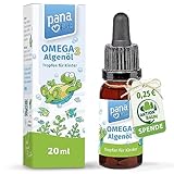 PanaKids Omega 3 Tropfen für Kinder - ab 4 Jahren - 100% Vegan - 20 ml - mit...