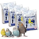 10 kg Vogelsand Naturweiss mit Kalk u. Anis (4 x 2,5 kg) hygienisch + keimfrei...