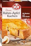 RUF Rahm-Apfelkuchen, Backmischung für einen Mürbeteig mit Äpfeln und...
