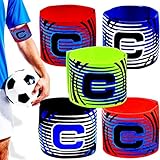 RUIJIE Fußball Kapitänsbinde Armbinde 5 Stück Captain Armband Multicolor...