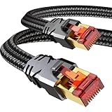 Tesmax Cat 8 LAN Kabel 5meter, 40Gbps Netzwerkkabel Hochgeschwindigkeits 2000MHz...