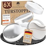 WEIDEBACH® 6x Dezente Türpuffer Transparent, Türstopper Wand Selbstklebend...