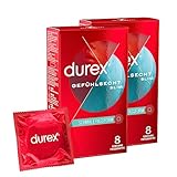 Durex Gefühlsecht Slim Kondome – Dünne Kondome mit schmaler Passform & mit...