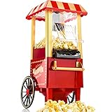 Gadgy Popcornmaschine Heißluft - Retro Popcorn Maker - Popcorn Maschine für...