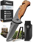 BERGKVIST® K39 Klappmesser (Einhandmesser) in der Waldholz-Edition für Outdoor...