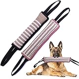 EPODA 2 Stück Beisswurst für Hunde, Jute Beisswurst Training mit 2 Griff,...