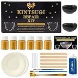 deuvuo Kintsugi Reparatur Set, 21 Pcs Japanisches Kintsugi Set Gold Zum...