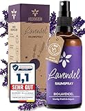 Heldengrün® Lavendelspray Gute Nacht [Bio-LAVENDELÖL] - Lavandula...