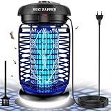 WUEAOA Insektenvernichter elektrisch mit LED Lampe, 4200V 15W UV Mückenlampe,...