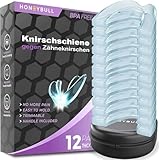 HONEYBULL Knirscherschiene für Nacht, Bequemer individueller Mundschutz für...