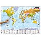 ORBIT Globes & Maps - Weltkarte XXL - Top-Aktuell 2024, Druck Mai 2024, deutsch,...