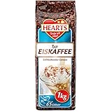 HEARTS Eiskaffee 1kg Getränkepulver, Perfekt für den Sommer, bis zu 65 Gläser