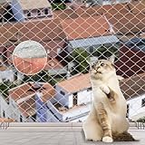 Katzennetz für Balkon, 10x3m Ohne Bohren Katzennetz, Transparent...