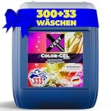 VERY® Color Waschmittel Flüssig Gel [10L KANISTER] - Flüssigwaschmittel für...