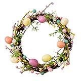 Osterkranz mit Eiern Künstliche Türkranz Osterei Kranz Hasenförmiger...