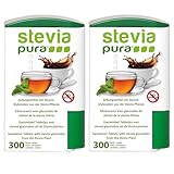 steviapura | Stevia Tabs 2x300 Stück Stevia Tabletten im Dosierspender 600...