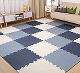HONLONE Puzzlematte 18 Teile Spielmatte Krabbelmatten Spielteppich Schutzmatten,...