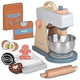 Spielen Küchenzubehör Holz Mixer Set Pretend Play Food Sets für Kinder...