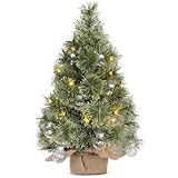 Mini Künstlicher Weihnachtsbaum Mit Beleuchtung 60cm, Weihnachtsdeko Tisch...