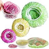 PIWOSGOL 60 Stück Elastische Frischhaltebeutel, Abdeckhauben für Lebensmittel,...
